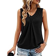 Women Tank Tops Summer Tops for Women V Neck Sleeveless Women Tops Soft Basic Casual Loose Fit Spring Summer Trendy Clothes