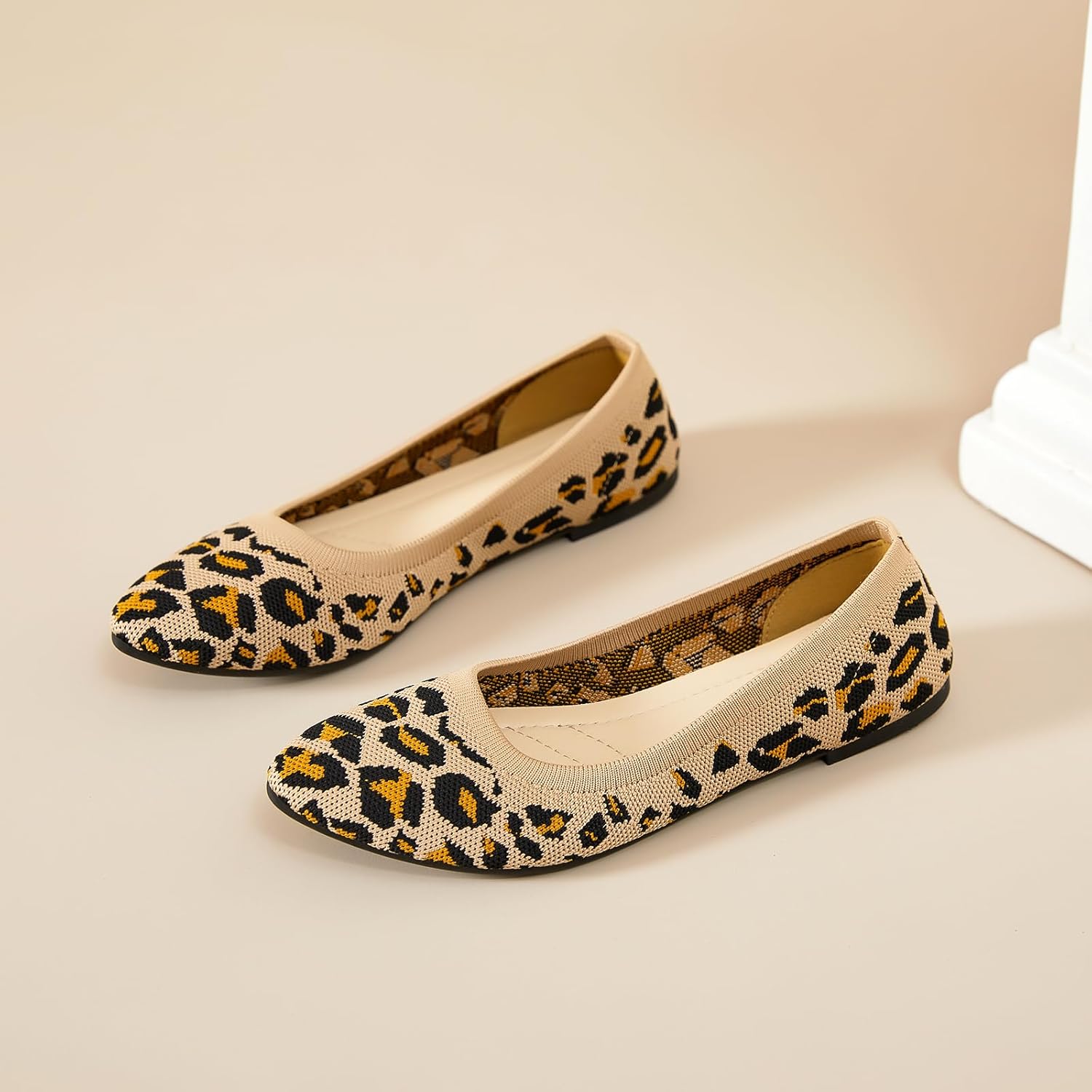 HEAWISH Women’s Ballet Flat Flats Shoes Comfortable Mesh Pointed Toe Slip On Dress Shoes - Image 6