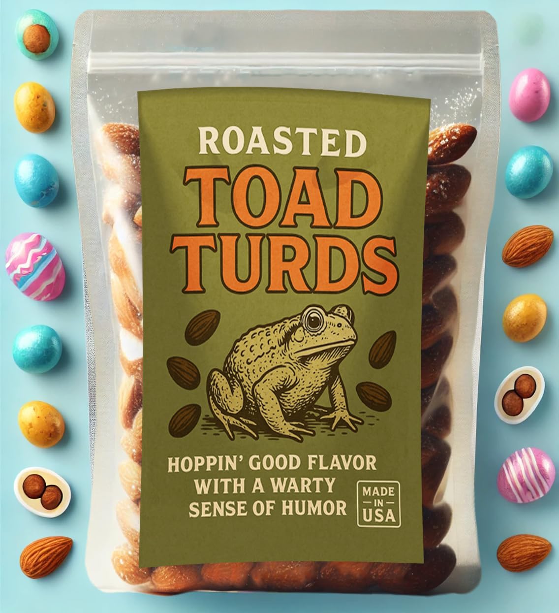 Amazon.com : Toad Turds Roasted Almonds – Hilarious Frog-Themed