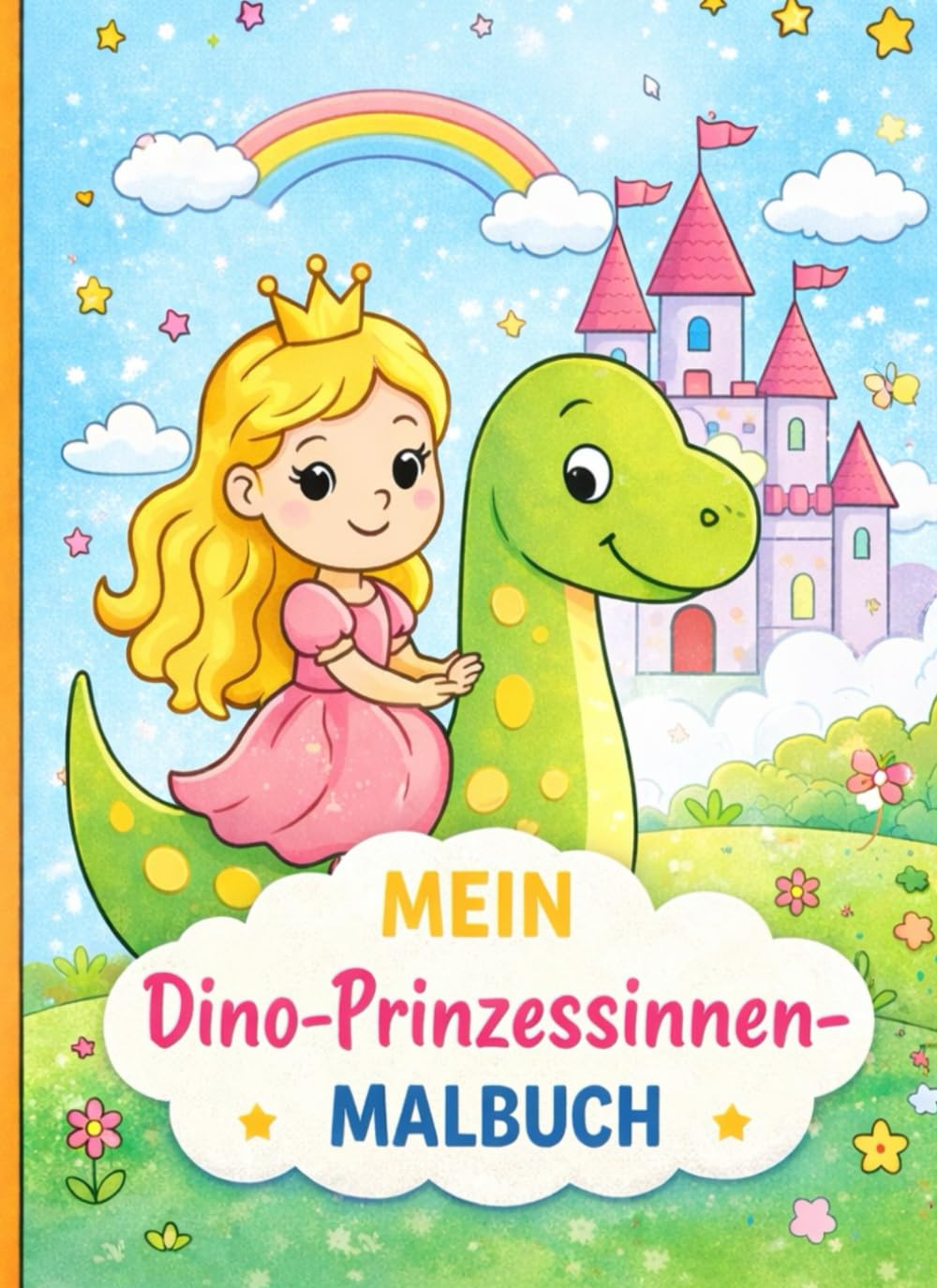Mein Dino-Prinzessinnen Malbuch