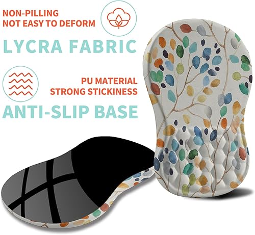 Miniatura 6 de KUOSGM Alfombrilla ergonómica para mouse con diseño de masaje de gel, para aliviar el dolor del túnel carpiano, reposamuñecas, almohadilla de espuma