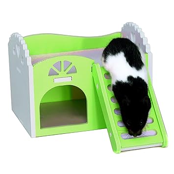 Alfie Pet - Paul Hideout Hut for Small Animals Like Dwarf Hamster and Mouse - Color: Green, Size: Small