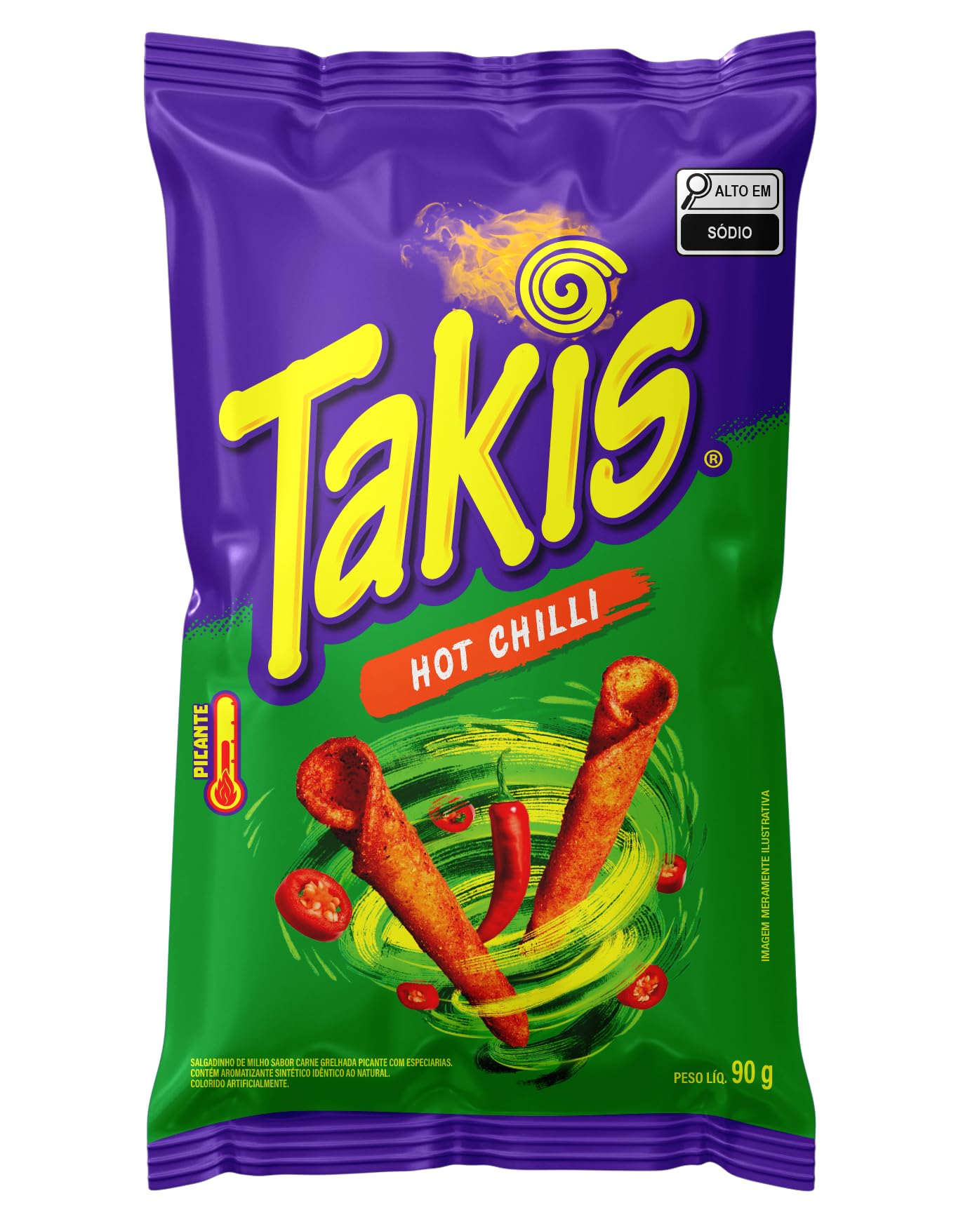 Salgadinho de Milho Takis Hot Chilli Pimenta 90g | Amazon.com.br