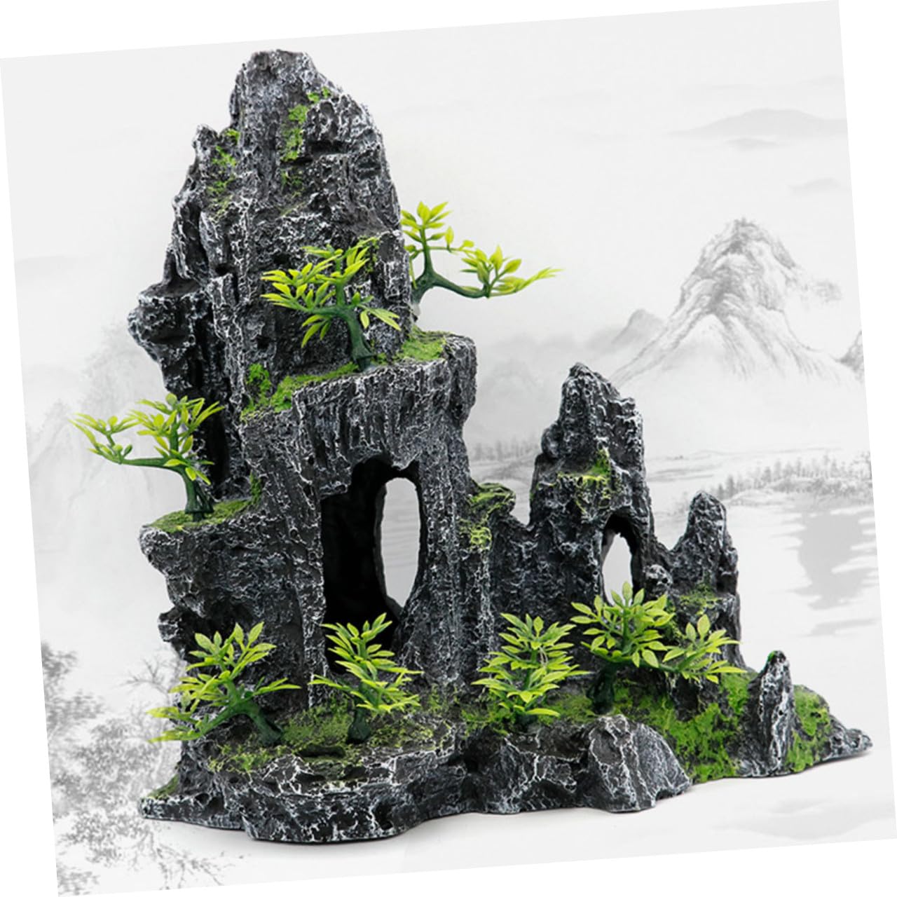 Żywica Peak Craft Akwarium Rockery Ornament Sztuczne Górskie Akcesoria Do Akwarium Dekoracje