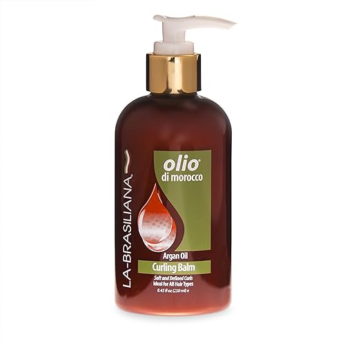 La-Brasiliana Bálsamo rizador Olio Di Morocco, 8.45 onzas líquidas