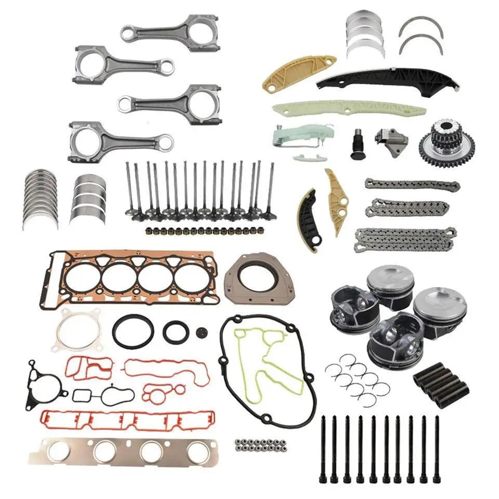 Kit De Révision Et Reconstruction Du Moteur Pour VW Pour Jetta 2.0 T CCTA CAE CCZ, Pistons 23 Mm Kit tendeur