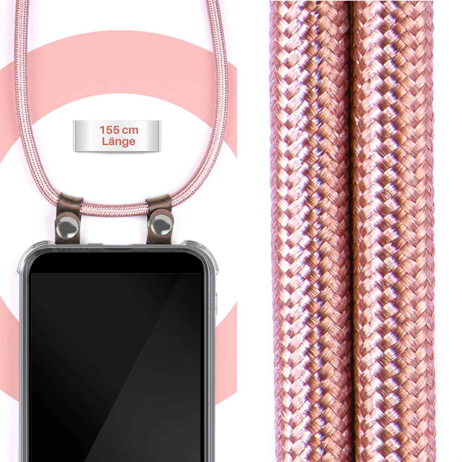 moex Mobile Phone Chain Compatible with Xiaomi Mi 9 / Mi 9 Explorer - Silicone Case with Strap - Mobile Phone Case for Hanging - Case Transparent with Cord - Interchangeable in