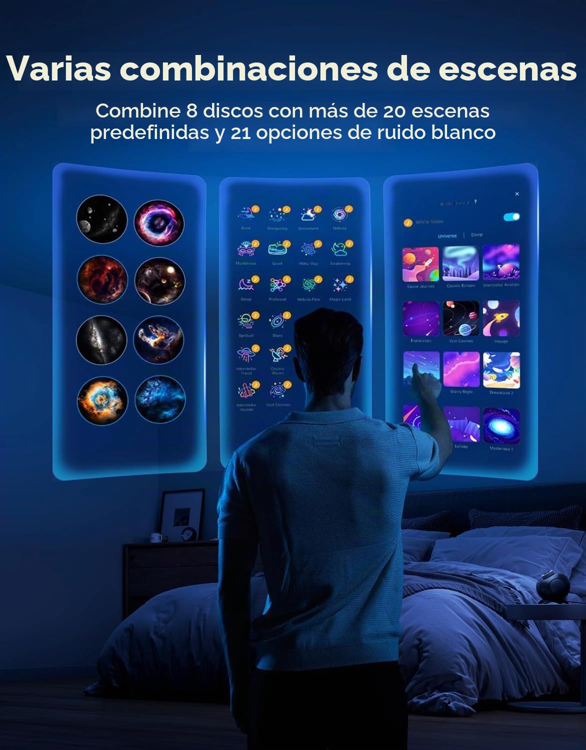 Govee Proyector de luz estrella Galaxia 2 Pro, lente HD de 4 megapíxeles, proyector planetario compatible con Matter, proyector de luz nocturna con más de 20 escenas predefinidas