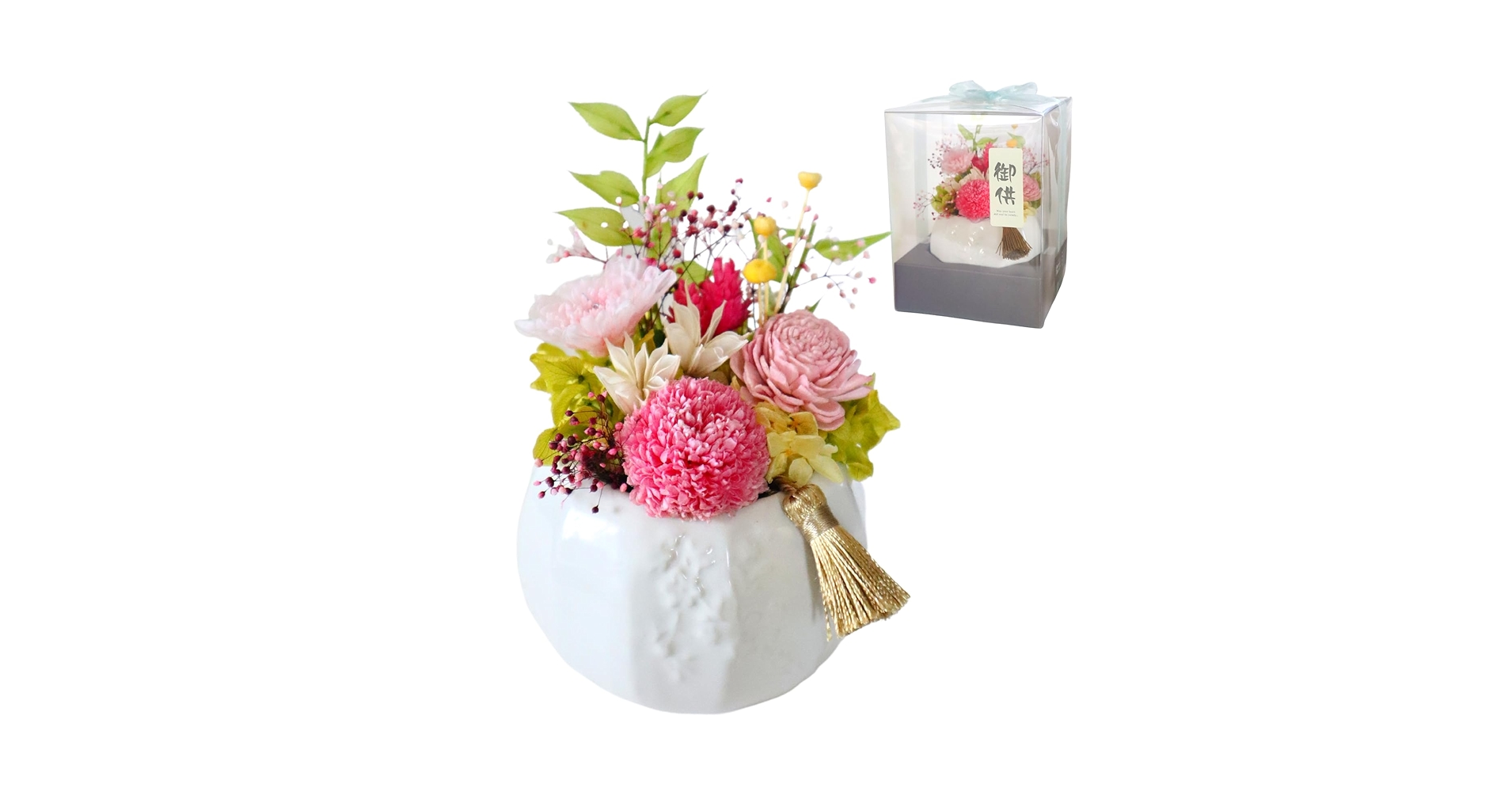 Amazon｜プリザーブドフラワーLira お供え花 仏花 枯れない花