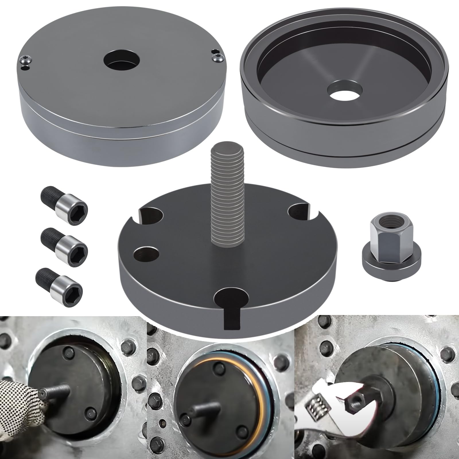 BFO Crankshaft Seal Wear Sleeve Installer Tool For CAT 3406, 3408, C-15 – Front & Rear