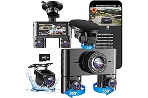 360 Degree Dual Dash Cam for Vehicles with Black Box