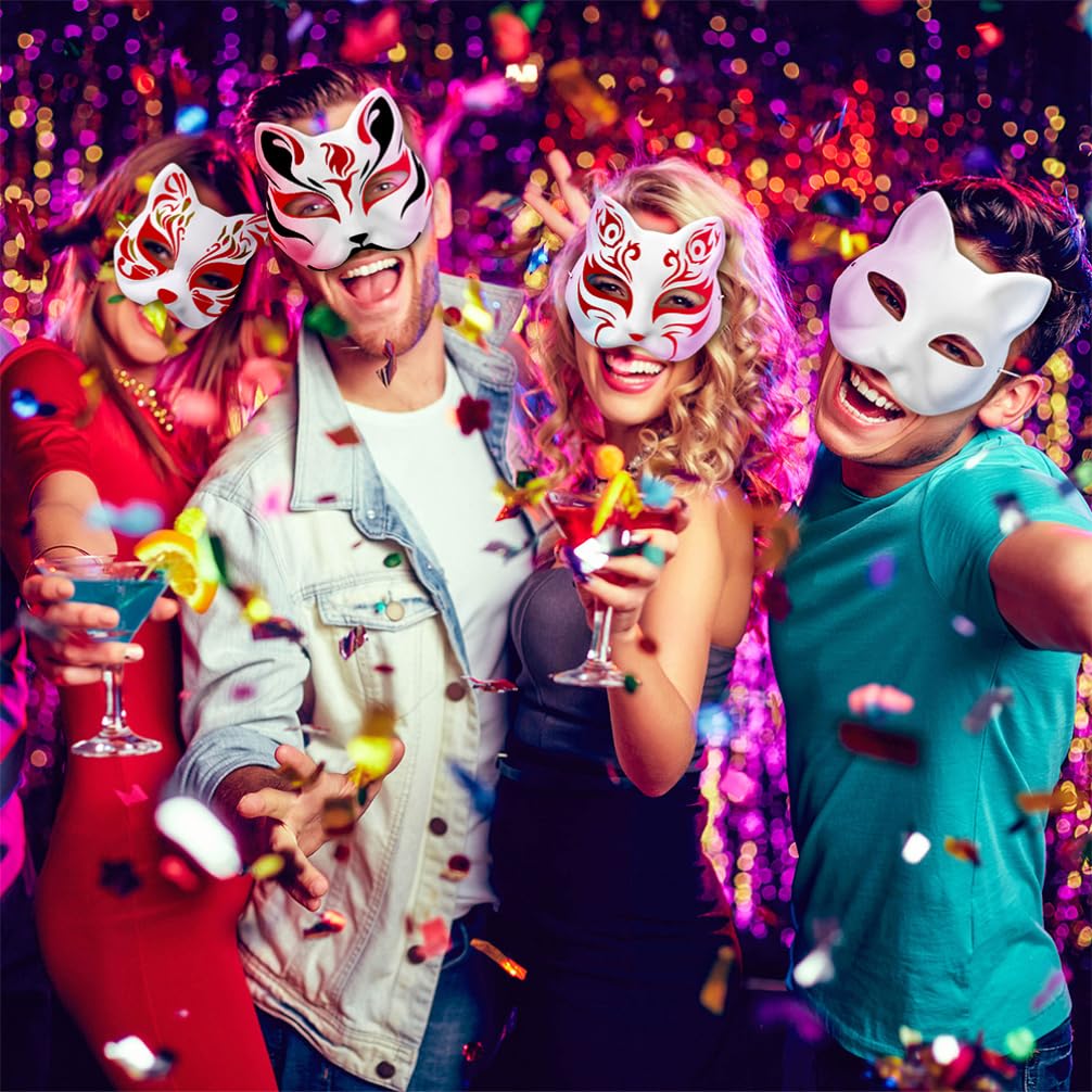 Cabilock 24pezzi Maschere Bianche Vuote Per Da Maschere Per Cosplay e Feste Per Halloween e Decorazioni Personalizzate