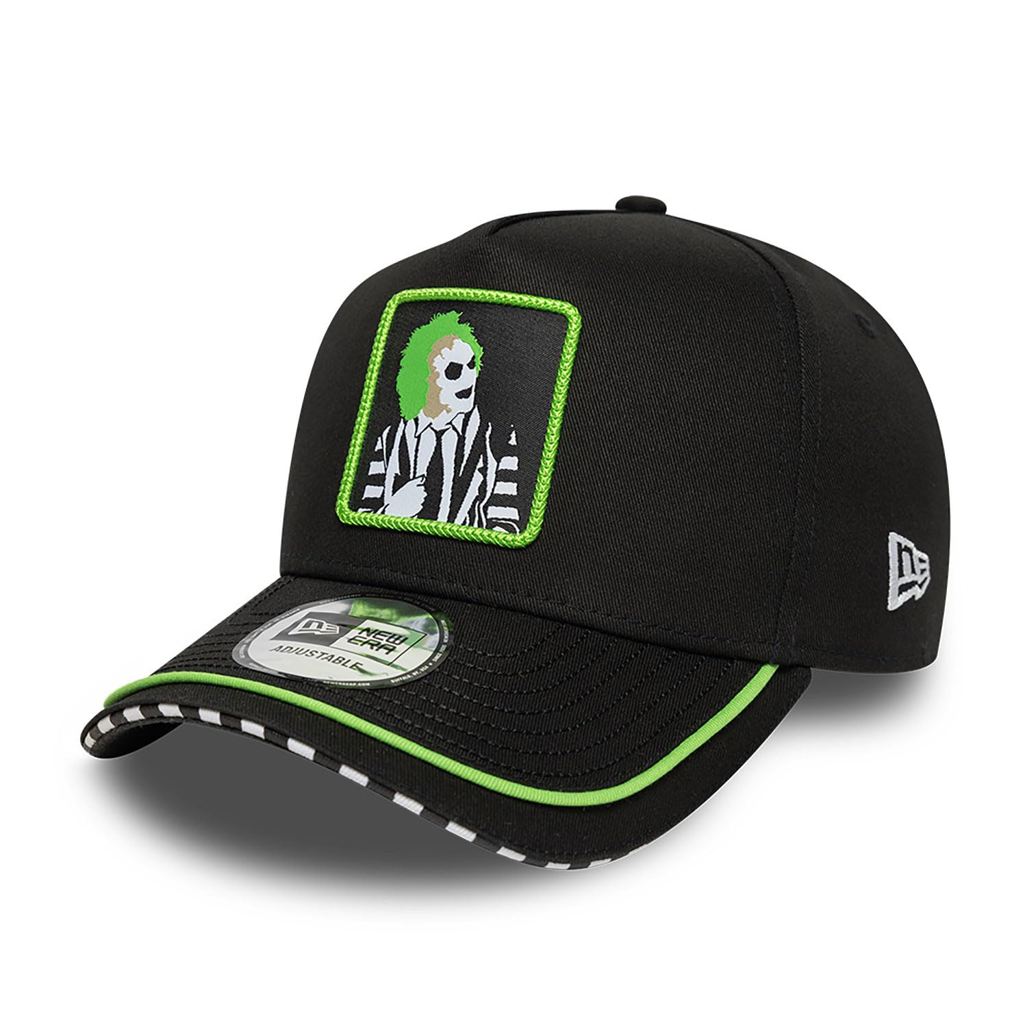 New Era Adult's 9Forty A Frame Warner Bros Beetlejuice Baseball Cap Hat Black