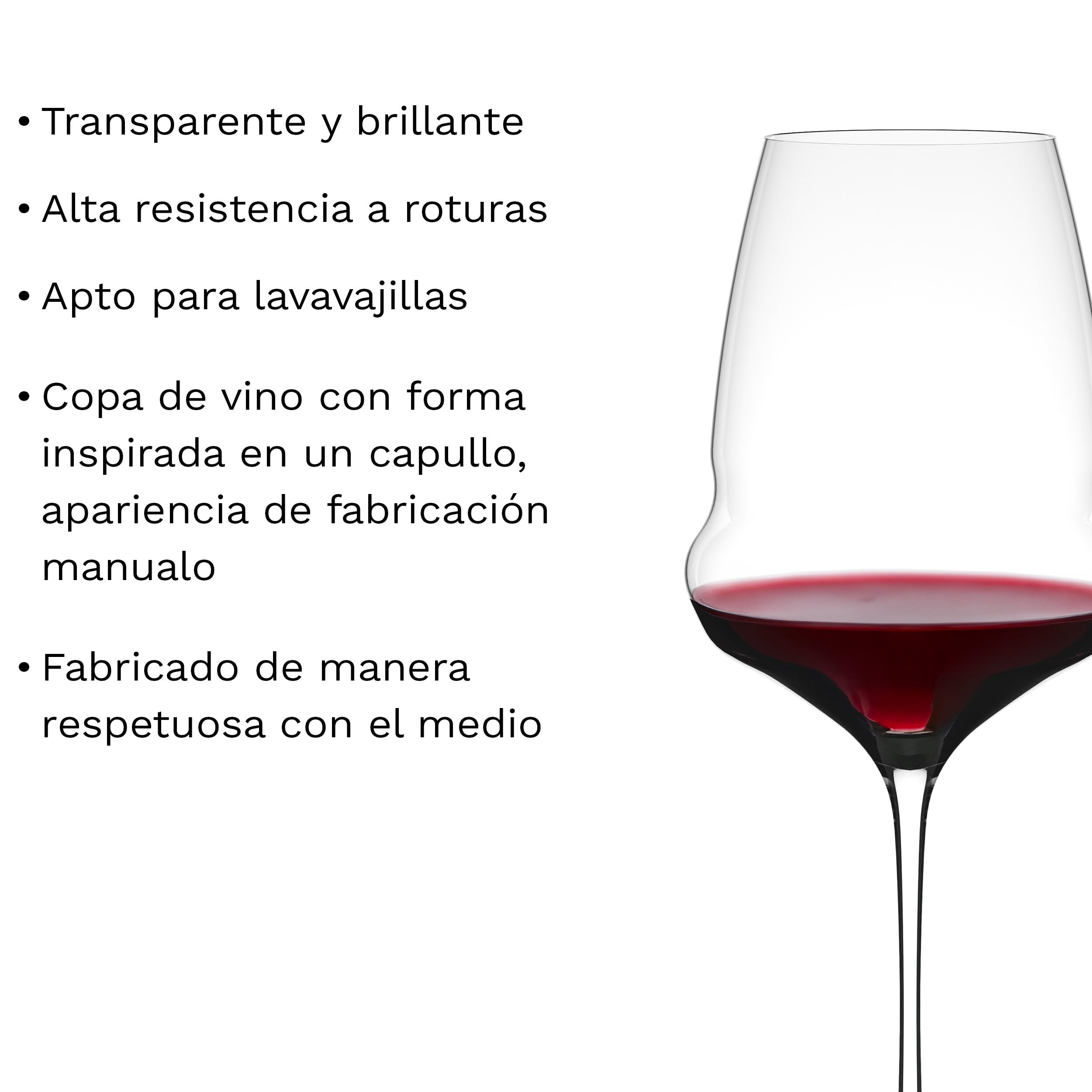 Stölzle Lausitz Set de 6 Copas Bordeaux Cocoon, 745 ml – Copas de Vino Tinto Premium para Bordeaux – Cristal Extravagante para Óptima Liberación de Aroma – Aptas para Lavavajilla