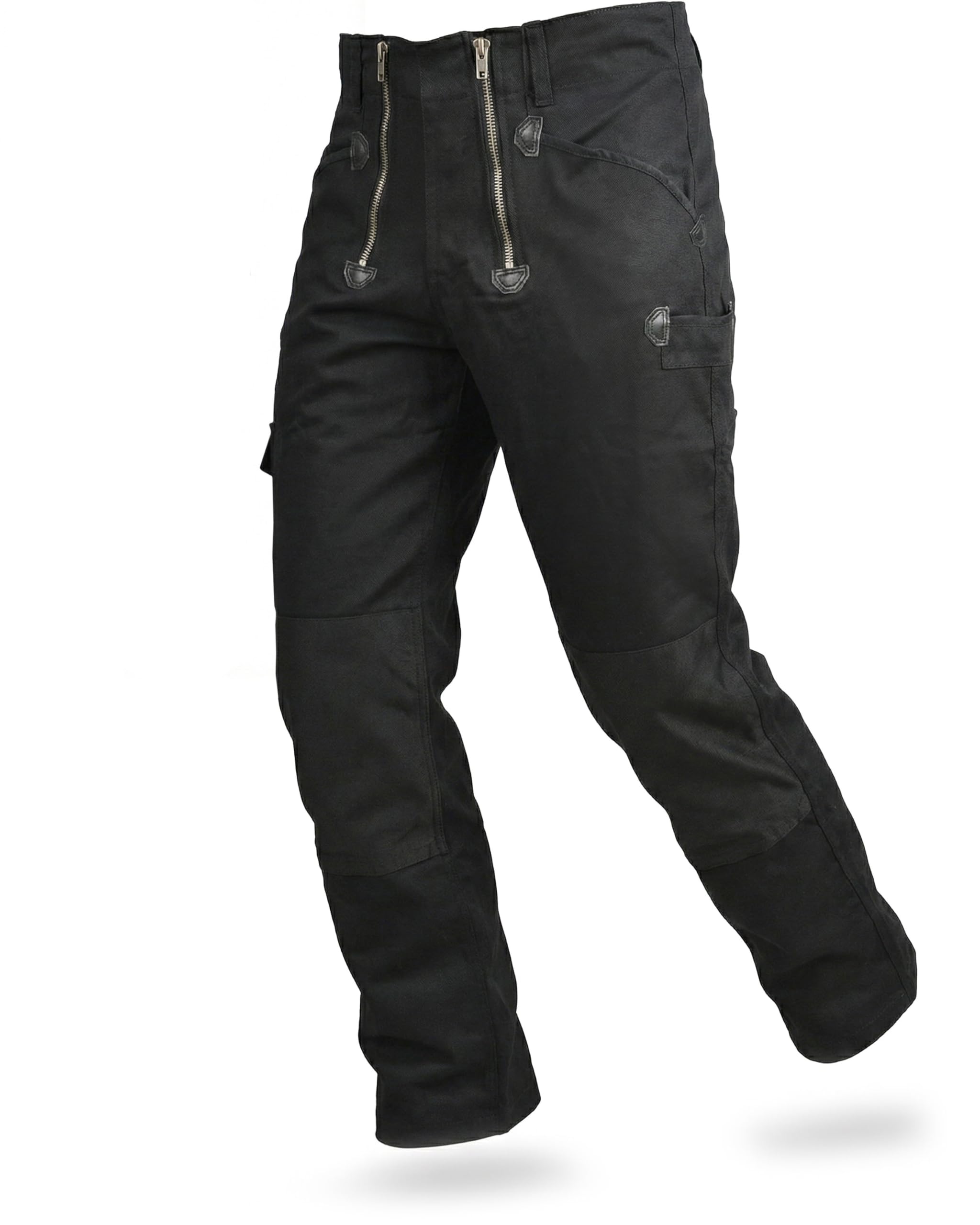 TMG Zunfthose für Herren, Dachdeckerhose mit Kniepolstertaschen | Handwerkerhose mit viel Stauraum, Schornsteinfeger Arbeitshose aus 100% Baumwolle, robuste Zunfthose