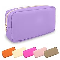 Vista 88 de Estuche pequeño para lápices y maquillaje para bolso, lindo estuche de lápices, bolsa de pinceles de maquillaje de nylon con cremallera, estuche