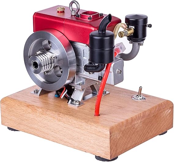 Amazon CISON L100 4ストローク 水冷エンジン 3.5cc 単気筒 RCエンジンKIT 混合ガソリン燃料版 模型 ミニ