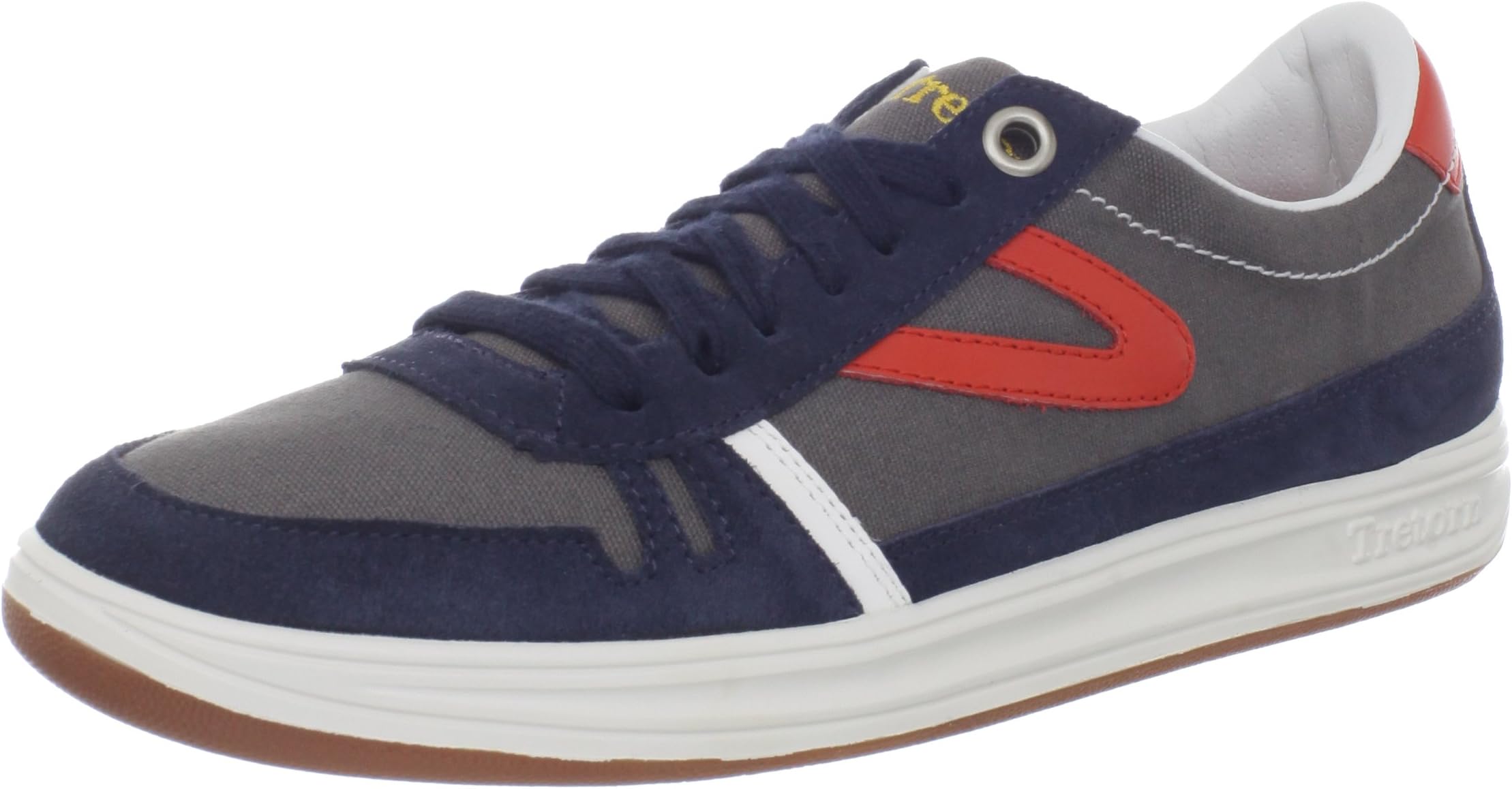 Tretorn Men's Rodlera Sneaker, Gunmetal/Orange, 7 M US