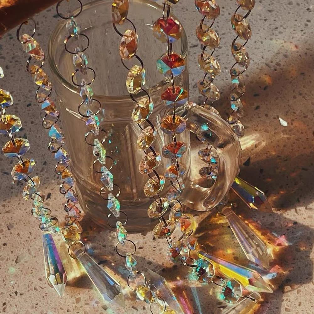 Attrape-soleil En Cristal Pour Fenêtre à Suspendre - Sablier Lune