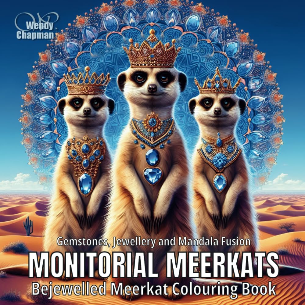 Monitorial Meerkats: Bejewelled Meerkat Colouring Book (Crowned Creatures)
