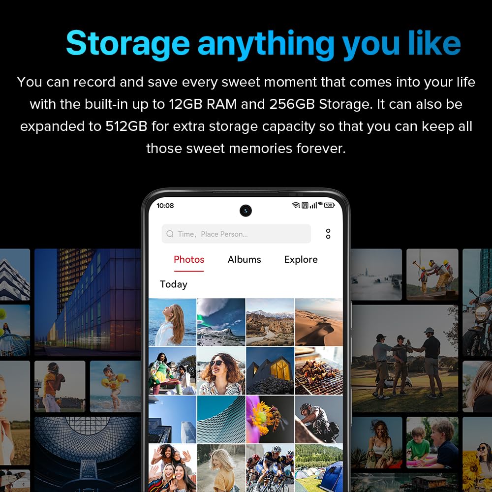 UMIDIGI Unlocked 5G Cell Phone,A13 PRO MAX 5G Smartphone 17GB+256GB Android 12 with 6.8" Full Screen,64+5+5MP AI Triple Camera MediaTek Dimensity 900,5150mAh Battery Smartphones,WiFi 6.0,Warranty