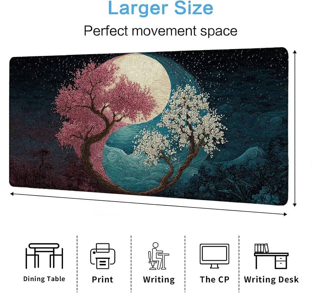 Podkładka pod laptop, Podkładka pod mysz do gier na biurko, duża, rozmiar 600x300, XXL(800x400x3 mm)