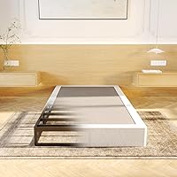 Vista 14 de LUMUNANCE Base de colchón Twin Box Spring de 3 pulgadas, perfil bajo, tamaño individual, con cubierta de tela, fácil montaje