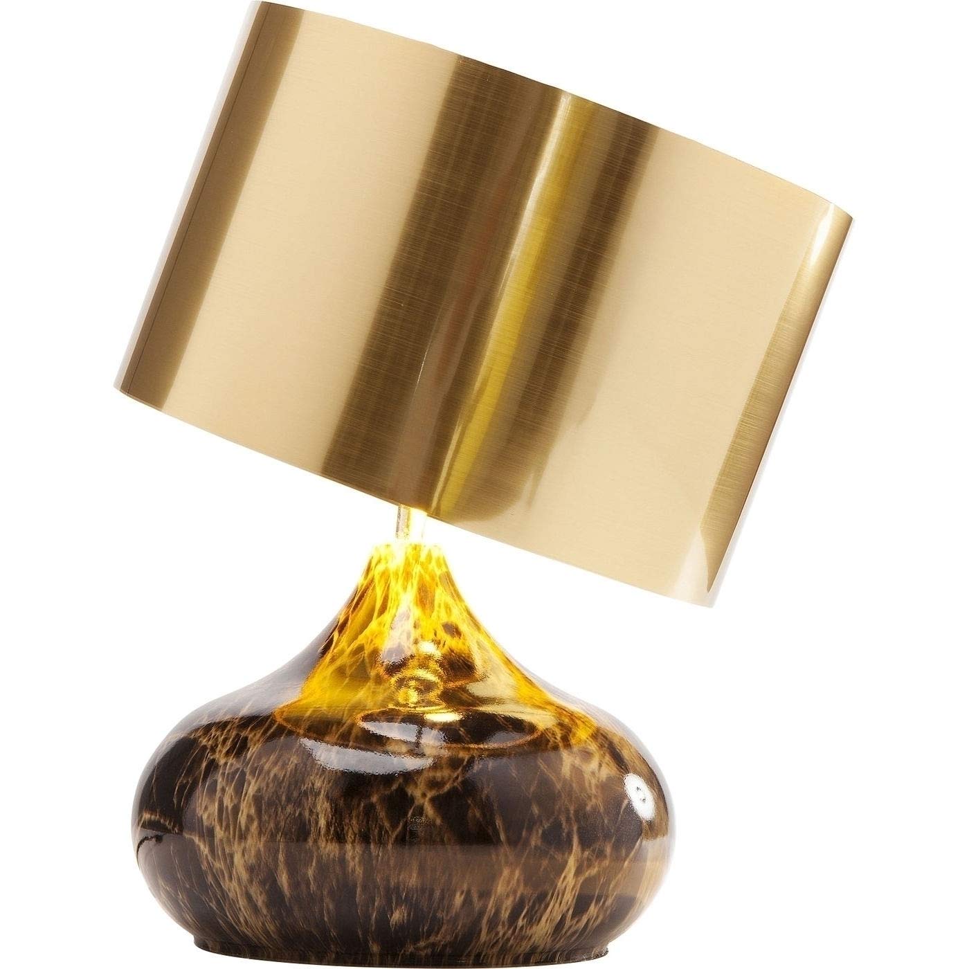 Kare Design Tischleuchte Mamo Deluxe, Braun/Gold, 41x30x30 cm, Tischlampe, Schreibtischlampe, Nachttischlampe, Edel, Leuchtmittel nicht inklusive, Wohnzimmer
