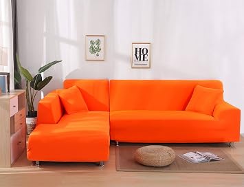 Sectional Couch Cover, L Shape Sofa Cover Sofa Slipcover Furniture Protector Slipcover Pets Kids Children Dog Cat Color J, Size 235-300cm93-118inch