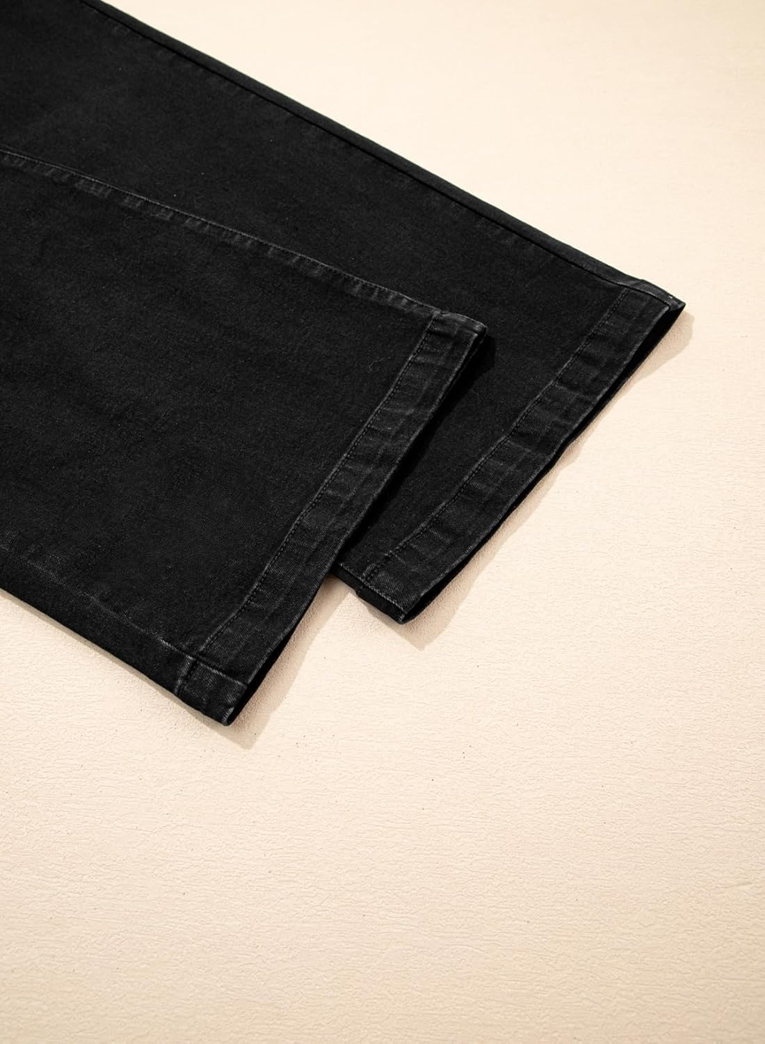 Sidefeel Women's Drawstring Jeans Wide Leg High Waisted Baggy Stretchy Elastic Waist Sweatpant Jeans - Image 8