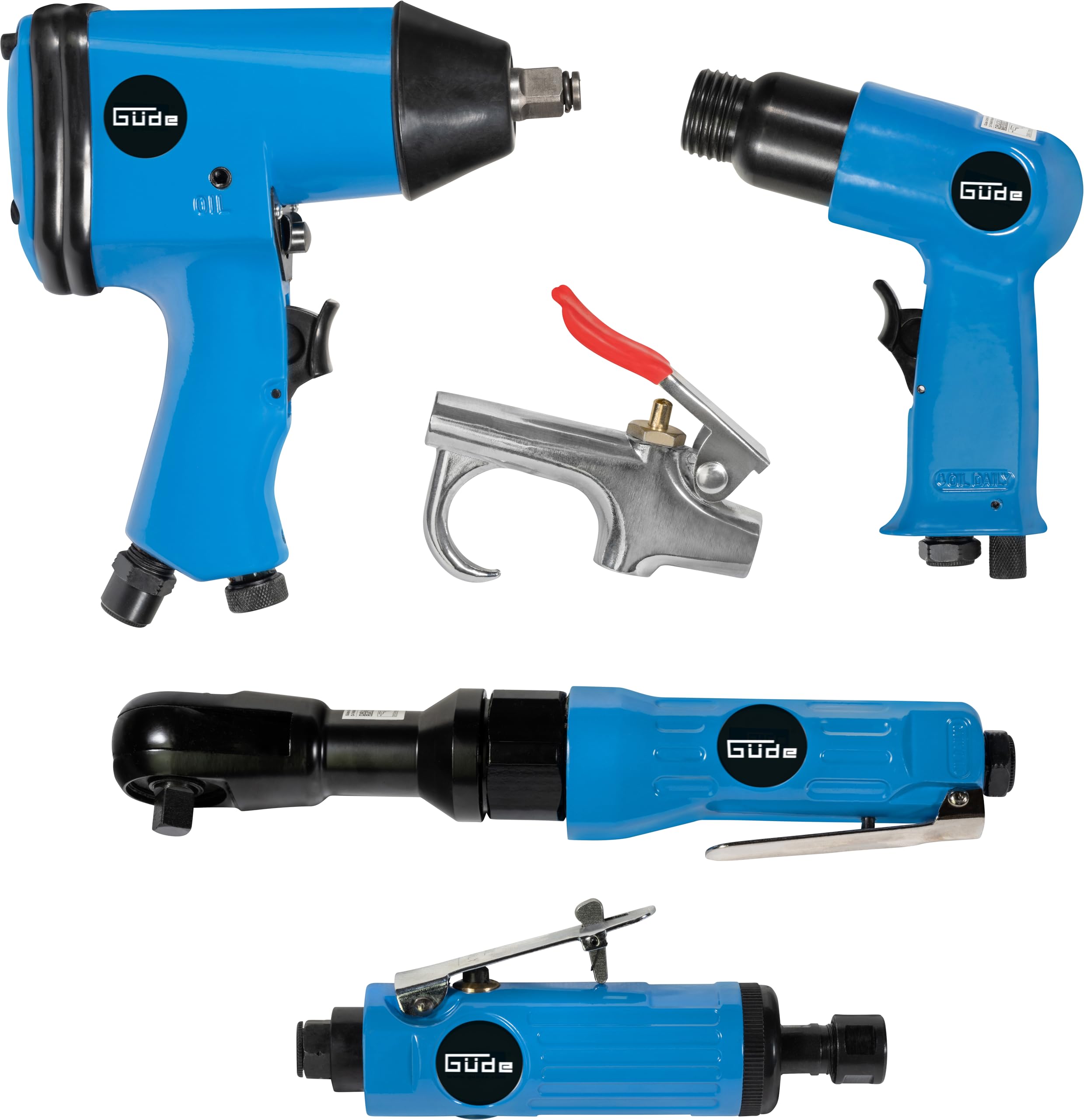 Güde 40401 - Herramientas de aire kit 71 Pcs