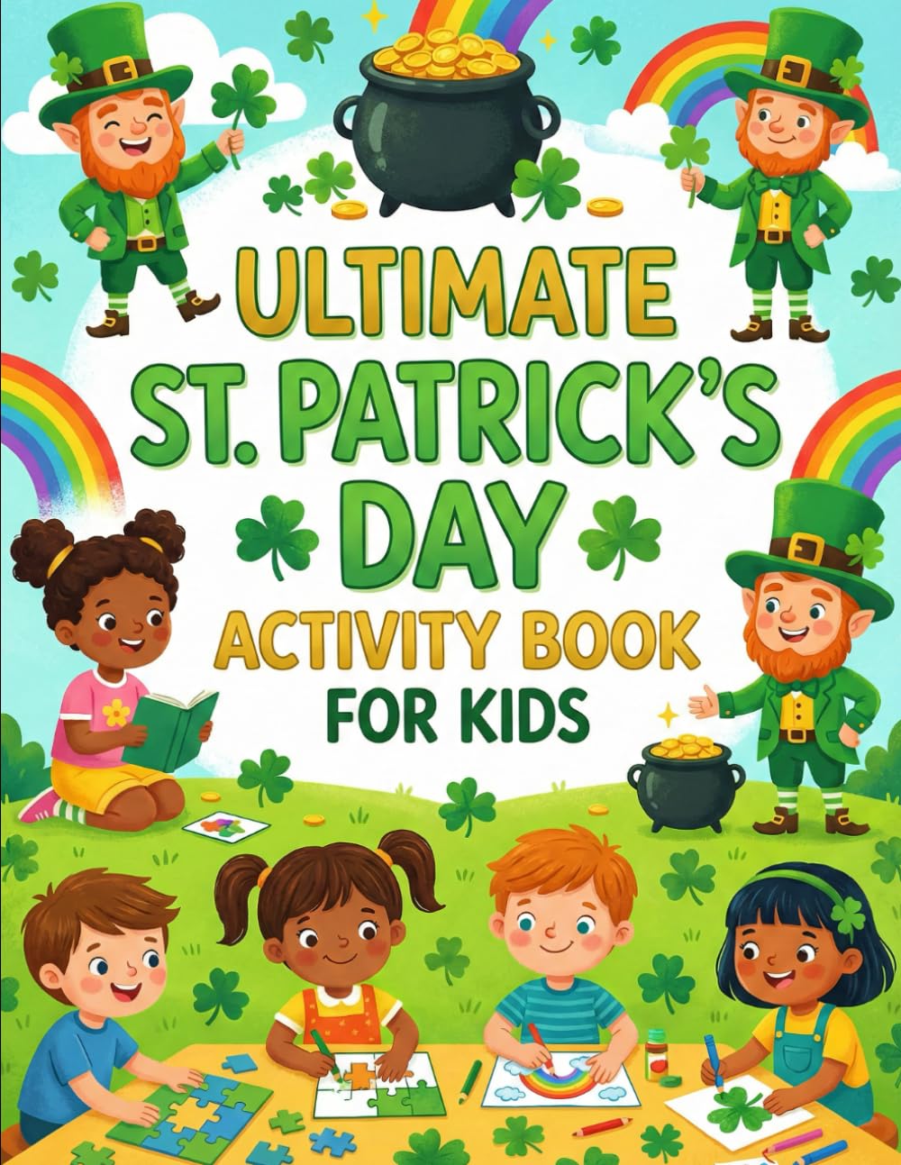 Ultimate St. Patrick’s Day Activity Book for Kids: Fun St. Paddy's Day Activities, Coloring Pages, Puzzles, Mazes, Shamrocks, Rainbows