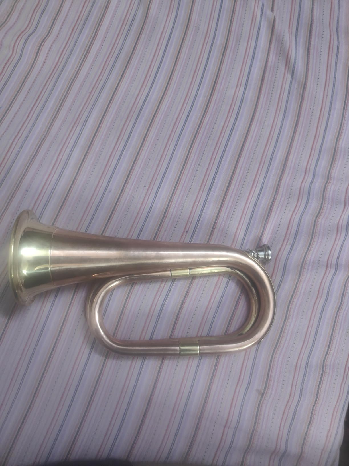 Meerut Musical Bugle brass/Copper 500gm with mouthpiece : Amazon.in ...
