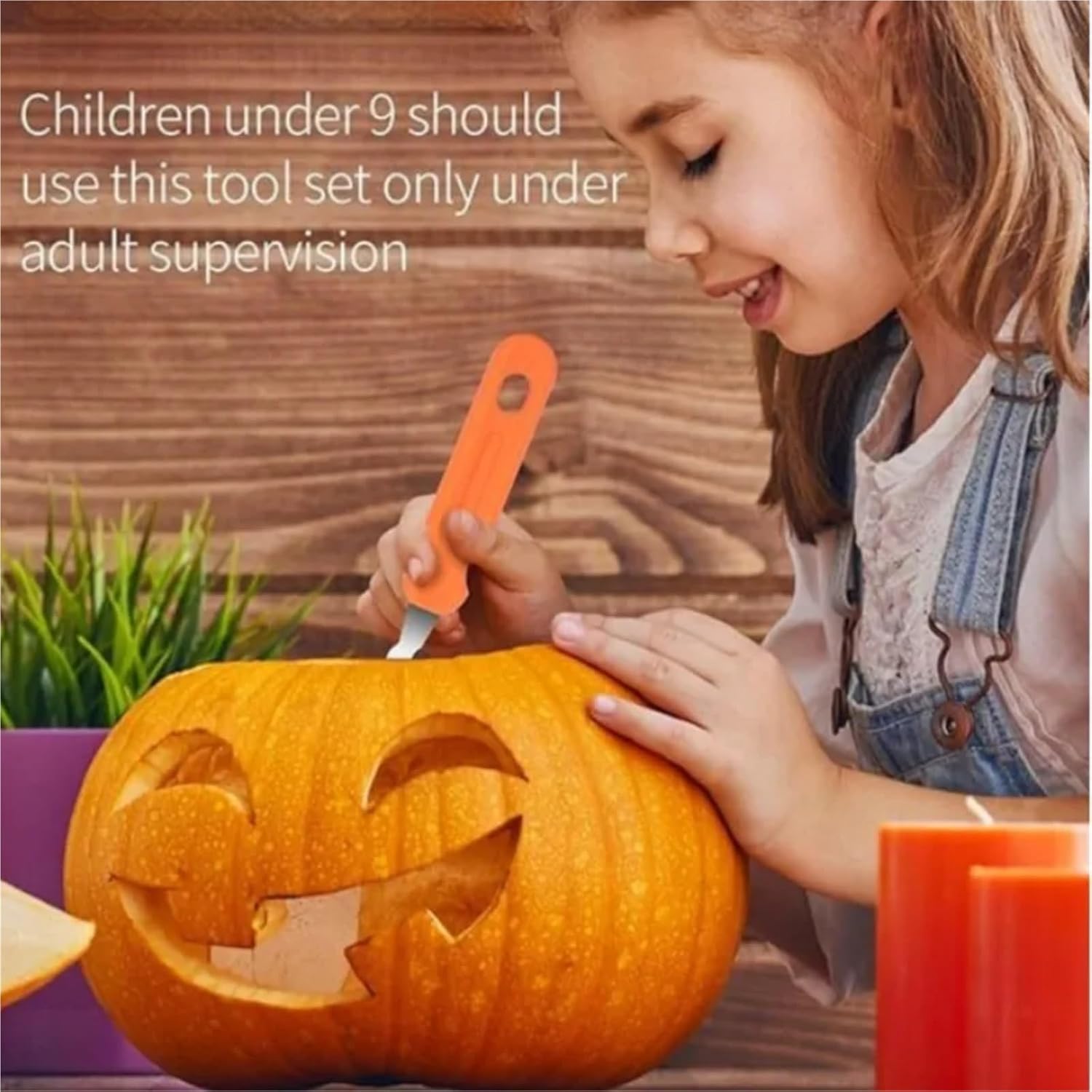 11pcs/set Halloween Pumpkin Carving Tool Knife Stainless Steel Fruit Platter Kitchen Set Home Party Decoration Supplies(2set)