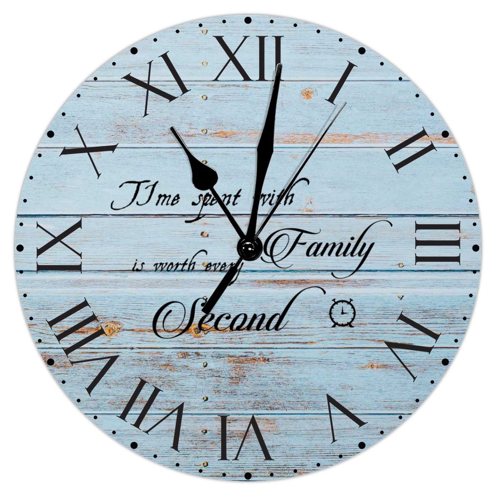 Grande horloge murale française idéale pour salon, chambre et bureau moderne