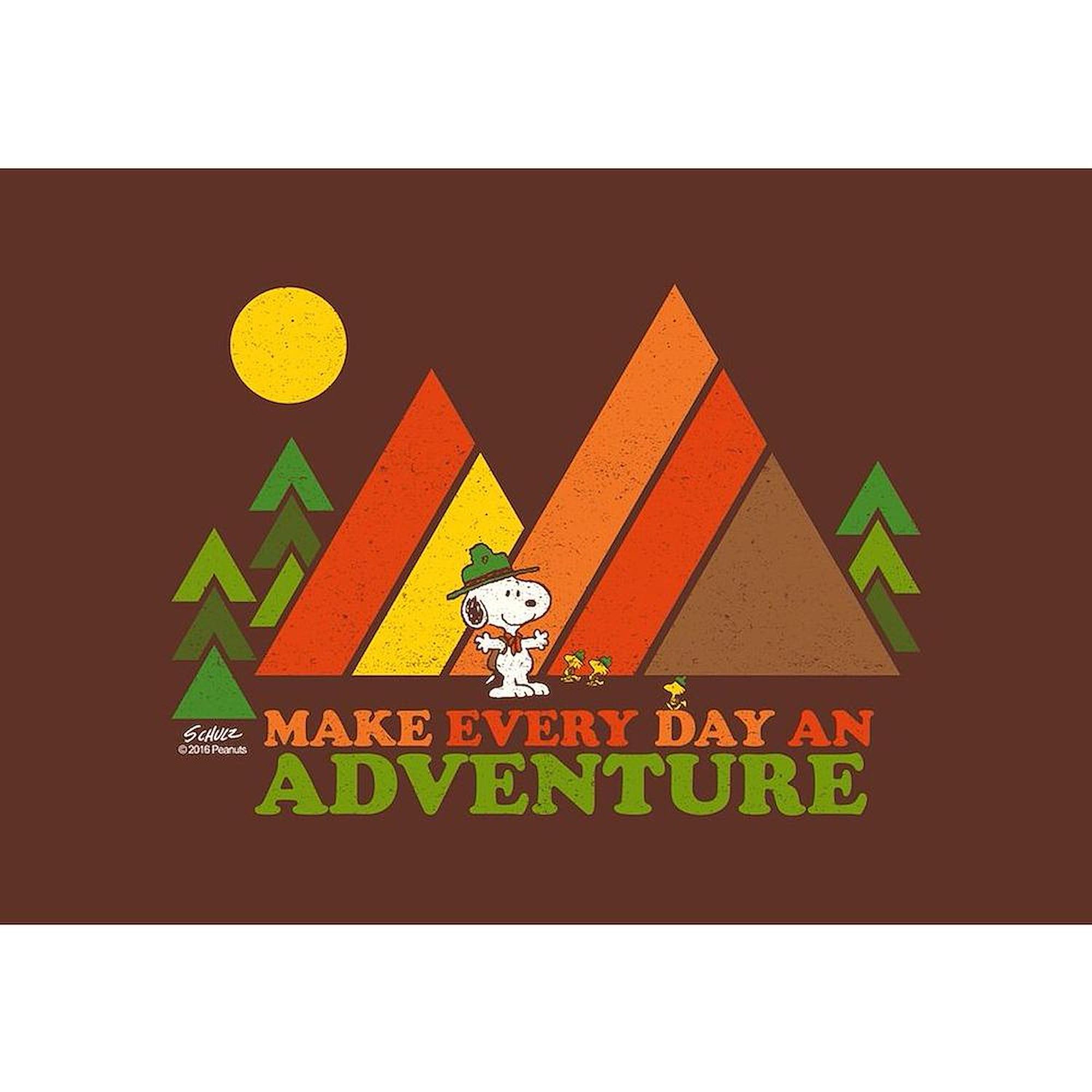 CafePress Snoopy Make Every Day an Adventure Pillow Case Standard Size Pillowcase, Lumbar Pillow Cover Fleece