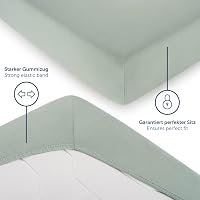 Blumtal Jersey Fitted Sheet Topper 90x200 cm Nyári Zöld Pamut 4