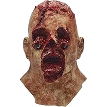 Scary Zombie Head Mask with Proptosis Eyes, Creepy Face Masks for Adults Halloween Decor Party Props
