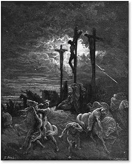 DaiWenBo The Darkness at The Crucifixion Gustave Dore Print Poster Painitng Art Canvas Painting Decor Wall Print Photo Gifts Home Decoratives Unframe 08x10inch(20x25cm)