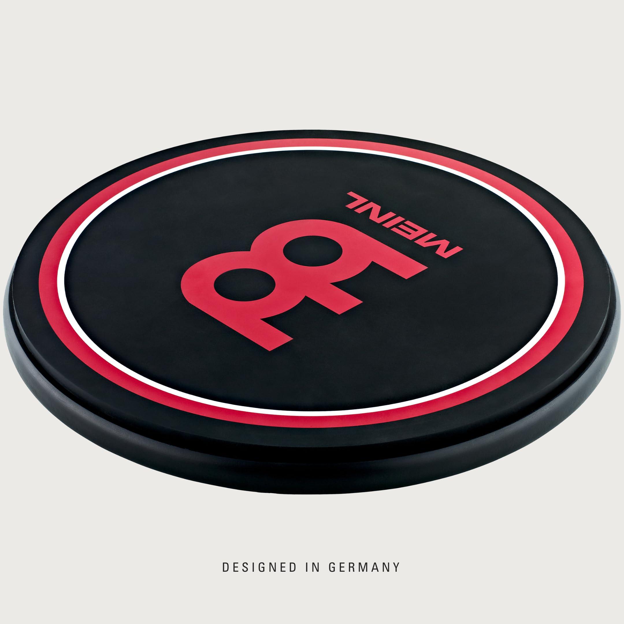 Meinl Cymbals Drum Practice Pad 6 Zoll (30,48cm) Schlagzeug Trommel Übungspad – Medium Rebound, Natürliches Spielgefühl – Schlagzeug Zubehör, Schwarz (MPP-12)