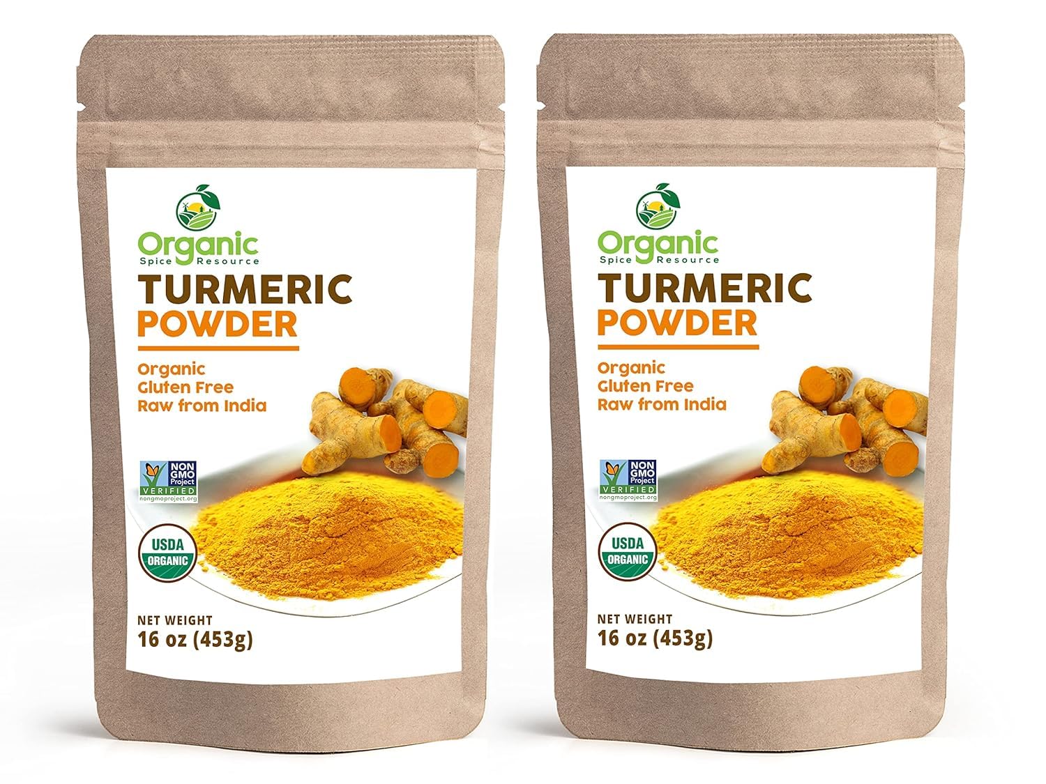 Organic Turmeric Powder w/Curcumin | 32 Ounce (Pack of 2) | USDA Organics and Non-GMO | 100% Raw and Natural by OSRUSDA Organic