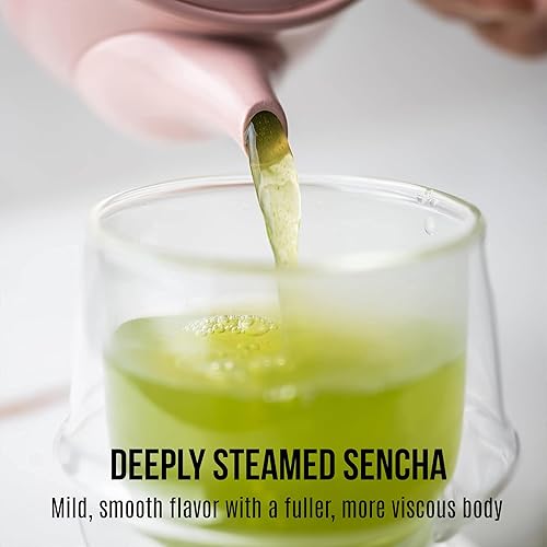 Miniatura 6 de Den's Tea  Fukamushi Sencha Shizuoka  Té verde japonés I Hoja suelta (3.5 oz100g - Paquete de 1)