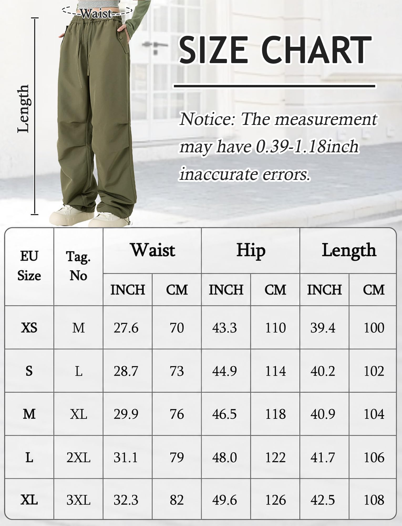 FEOYA Pantalones cargo para mujer, ligeros, de trekking, impermeables, pantalones de senderismo Y2k Baggy Parachute Pants transpirables