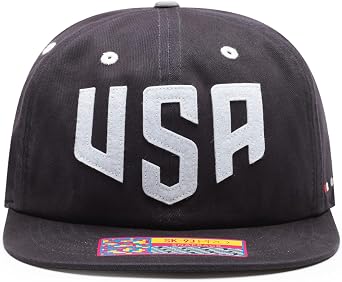 Fan Ink Team USA - US Soccer National Team Bankroll Adjustable Snapback Hat/Cap Navy Blue