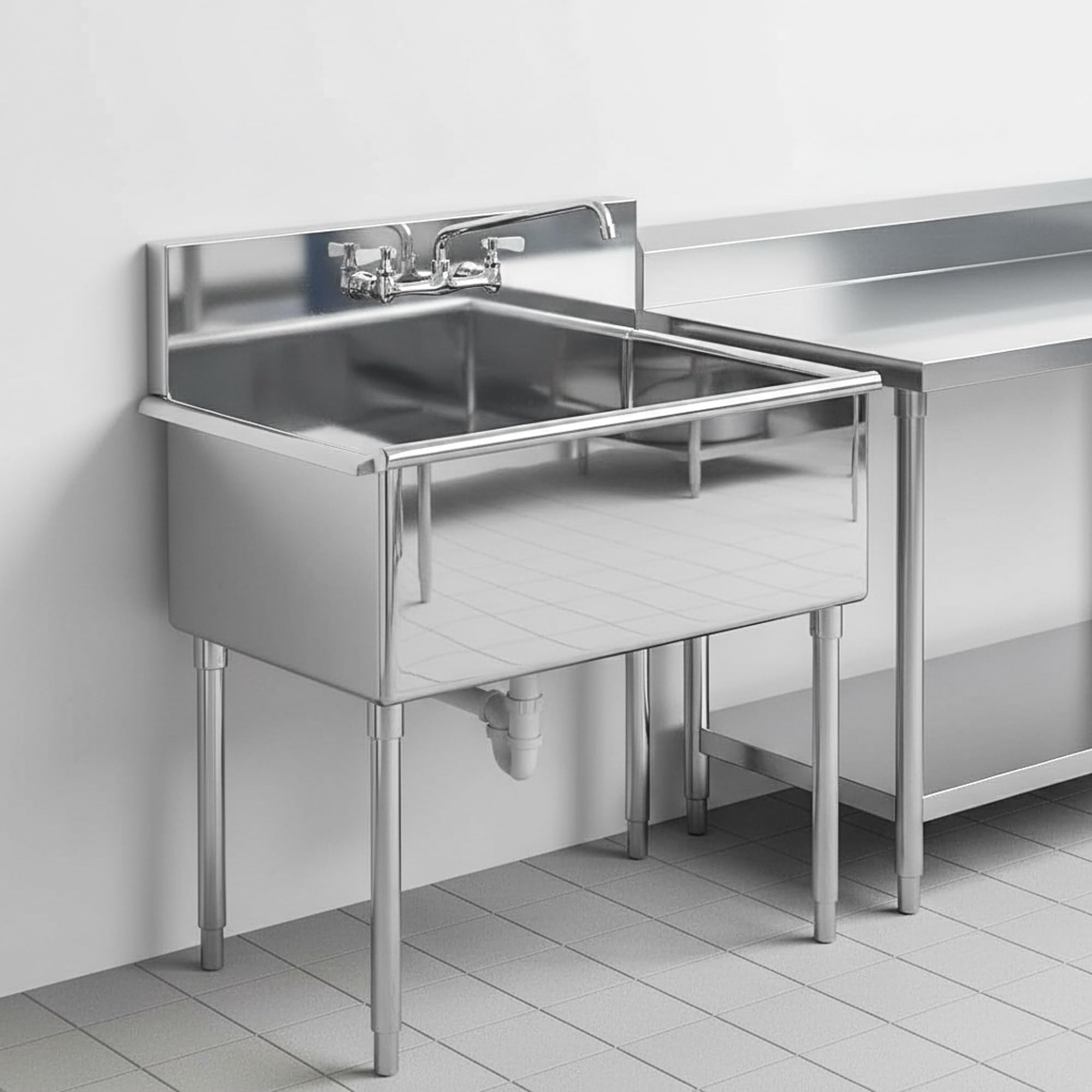 Commercial Stainless Steel Utility Sink 36