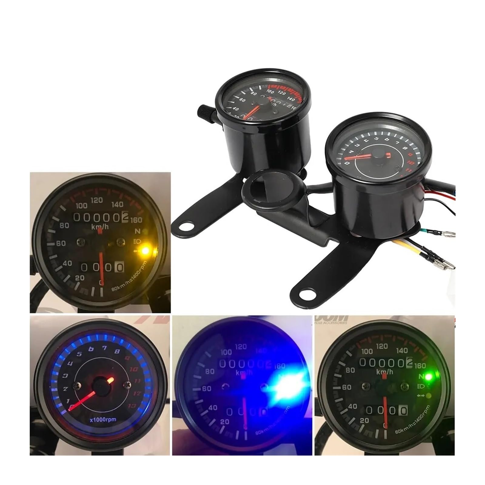 Amazon.co.jp: 機械式 速度計 に適合する ホンダカフェレーサー 12V 黒