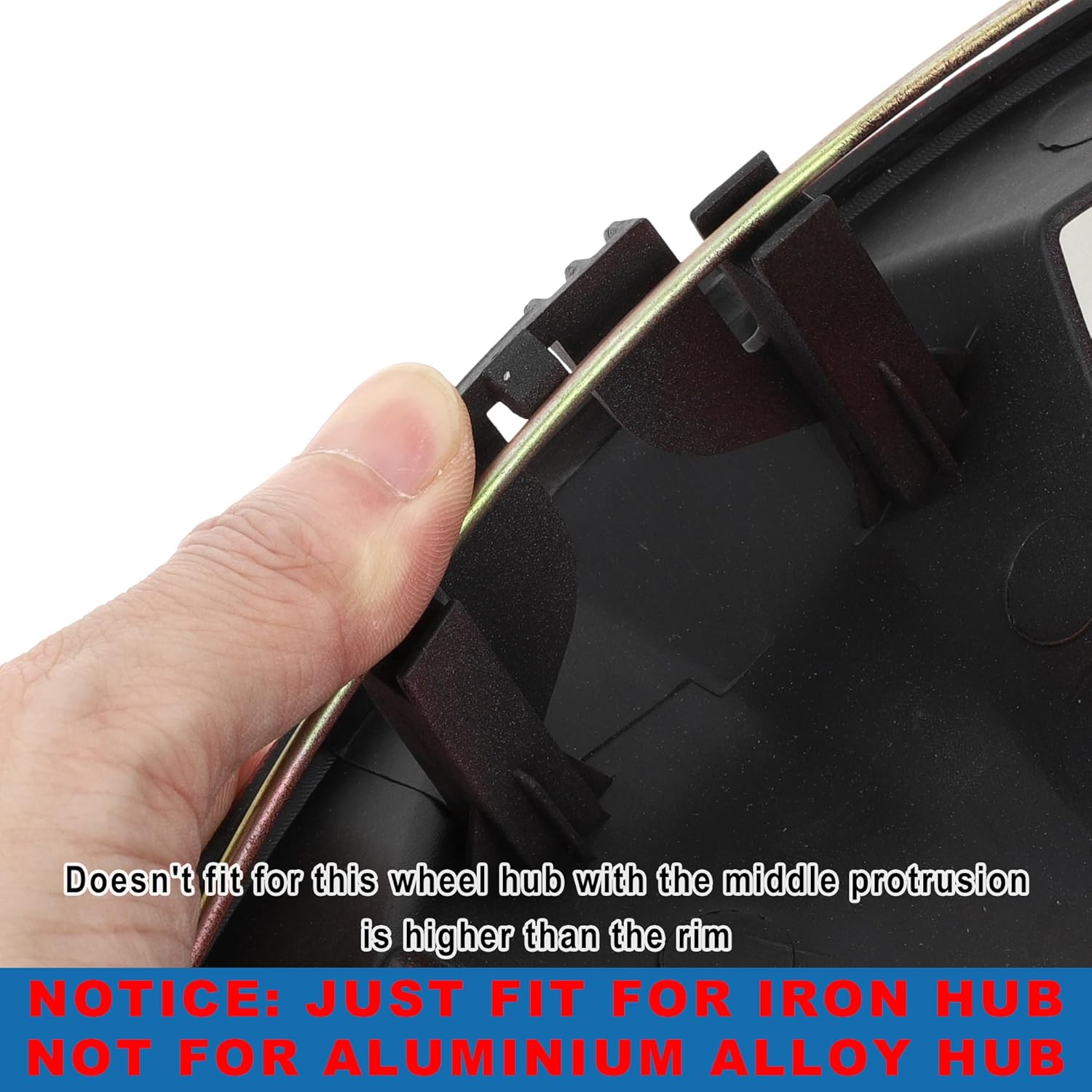 Car Wheel Rim Hub Cover Wheel Hub Caps R16 / 16 Inch Wheel Skins Decorative Wheel Rim Cover Replacement Plastic Red Black 4 Pcs