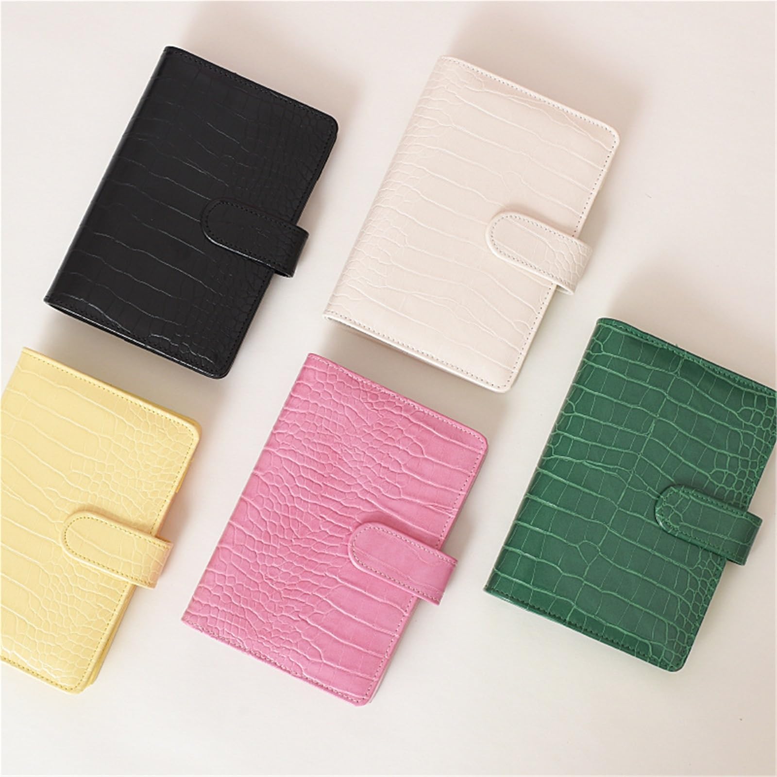 Carnet de notes en cuir PU à feuilles mobiles, 3 pièces Pour L'écriture(Color3)