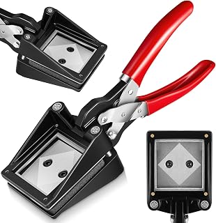 Yeaqee Handheld Passport Photo Cutter Photo ID Die Cutter Punch Picture Paper Punches for Home Office Family(2 x 2 Inch)