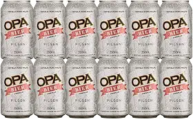 Pack 12 unidades Cerveja Puro Malte Pilsen teor 4,6% 350ml Opa Bier